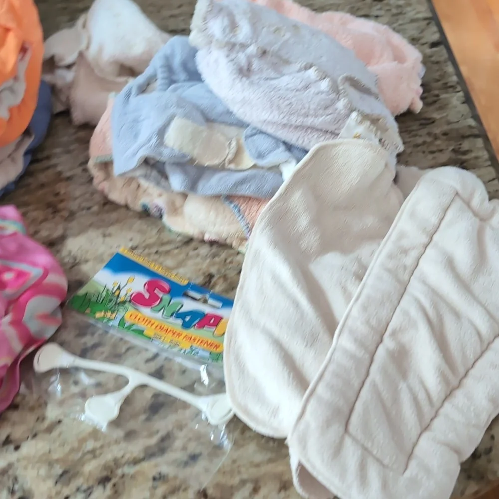 Enormous Lot Of Cloth Diapers And Accessories